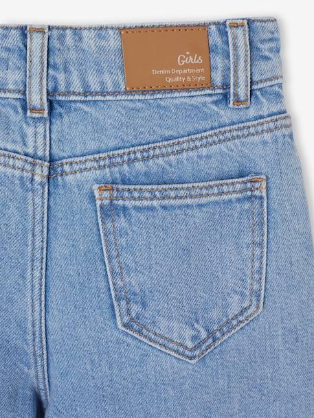Jean large fille étoiles bleu clair 6 - vertbaudet enfant 
