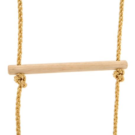 Échelle corde 5 barreaux pour portique  bois h190-250cm Marron 4 - vertbaudet enfant 