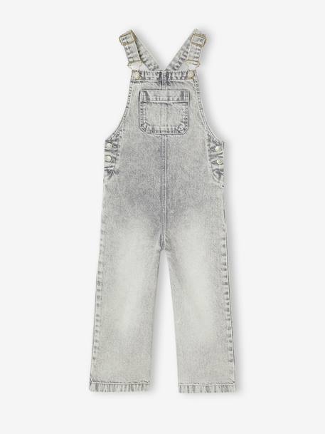 Salopette fille large en denim denim black+denim gris+stone 6 - vertbaudet enfant 