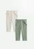 Lot de 2 leggings bébé en molleton ultra chaud lison Vert 1 - vertbaudet enfant 