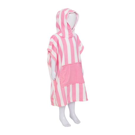 Poncho 'wili' rose 55x70cm Rose+Vert 2 - vertbaudet enfant 