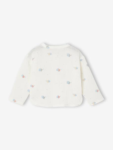 Chemise bébé garçon gaze de coton écru 3 - vertbaudet enfant 