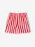 Short fille en seersucker rayé rouge 2 - vertbaudet enfant 