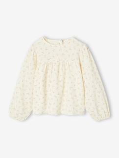 -Chemise fille imprimée en gaze de coton