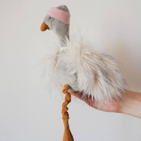 Peluche musique bébé zélie l'oie Gris clair 2 - vertbaudet enfant 