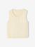 Gilet fille sans manches en maille vanille 4 - vertbaudet enfant 