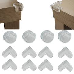 Puériculture-Barrières, sécurité domestique-Lot de 12 coins de table