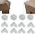 Lot de 12 coins de table Transparent 1 - vertbaudet enfant 