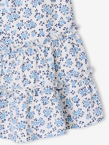 Jupe short fille en jersey écru+rose pâle 3 - vertbaudet enfant 