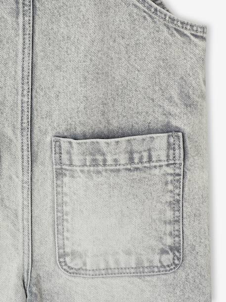 Salopette fille large en denim denim black+denim gris+stone 10 - vertbaudet enfant 