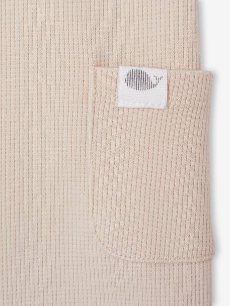 Combinaison bébé maille nid d’abeille personnalisable argile 5 - vertbaudet enfant 