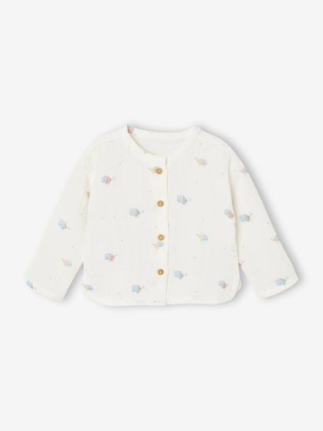 Chemise bébé garçon gaze de coton écru 2 - vertbaudet enfant 