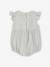 Barboteuse bébé fille en gaze de coton vert sauge 3 - vertbaudet enfant 