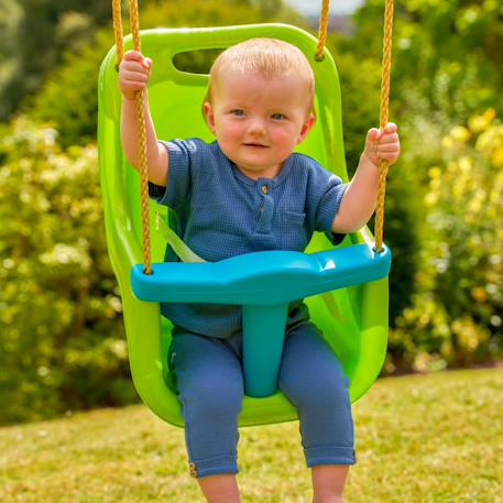 Siège bébé balançoire  plastique h190-250cm Vert - bleu 3 - vertbaudet enfant 
