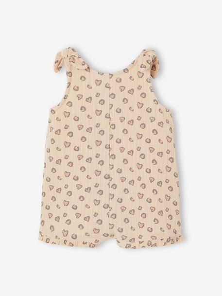 Combishort bébé fille imprimé beige 4 - vertbaudet enfant 