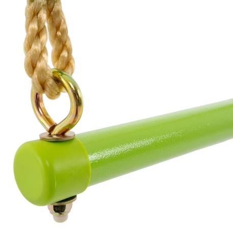 Balançoire trapèze pour portique  métal h190-250cm Marron - vert 4 - vertbaudet enfant 