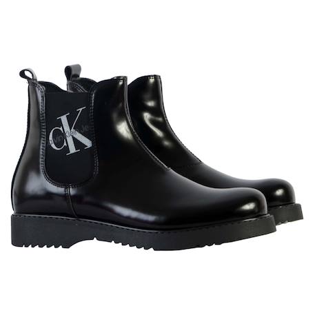 Bottines à élastiques Noir 3 - vertbaudet enfant 
