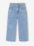 Jean large fille étoiles bleu clair 3 - vertbaudet enfant 