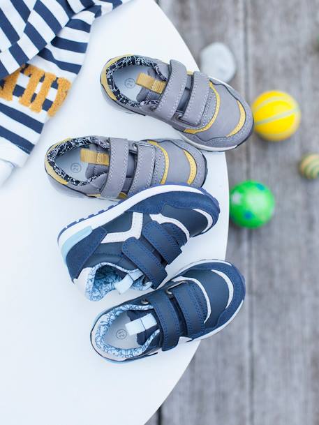 Baskets scratchées bébé garçon esprit running Gris 6 - vertbaudet enfant 