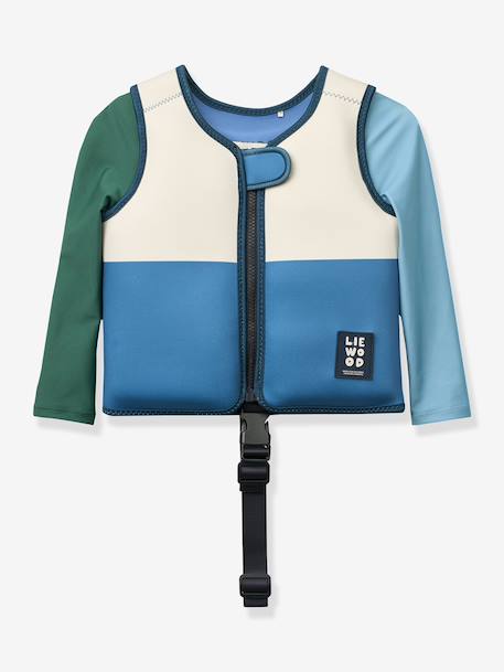 Gilet de flottaison Dove manches longues bleu+rose 1 - vertbaudet enfant 
