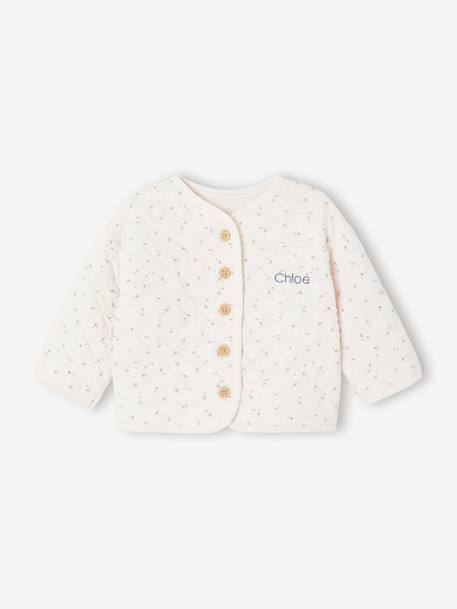 Ensemble bébé matelassé rose+vert d'eau 2 - vertbaudet enfant 