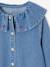 Robe fille en denim col volanté bleu moyen 3 - vertbaudet enfant 