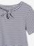 T shirt fille noeud fantaisie jaune+rayé bleu 10 - vertbaudet enfant 