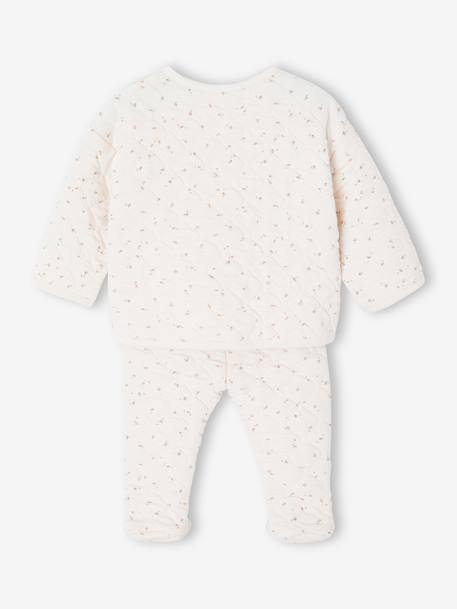 Ensemble bébé matelassé rose+vert d'eau 4 - vertbaudet enfant 