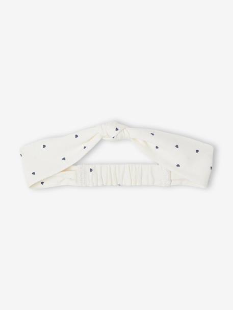 Robe bébé naissance et bandeau assorti beige+rose poudré+tilleul imprimé 2 - vertbaudet enfant 