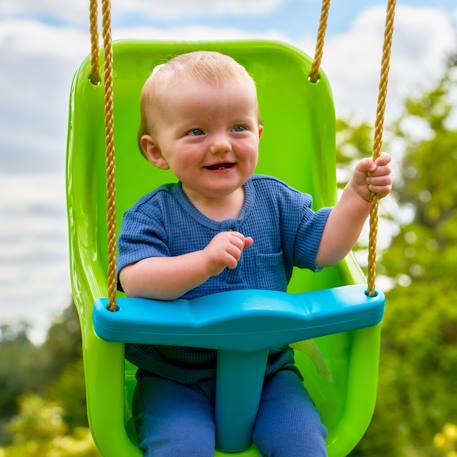 Siège bébé balançoire  plastique h190-250cm Vert - bleu 4 - vertbaudet enfant 