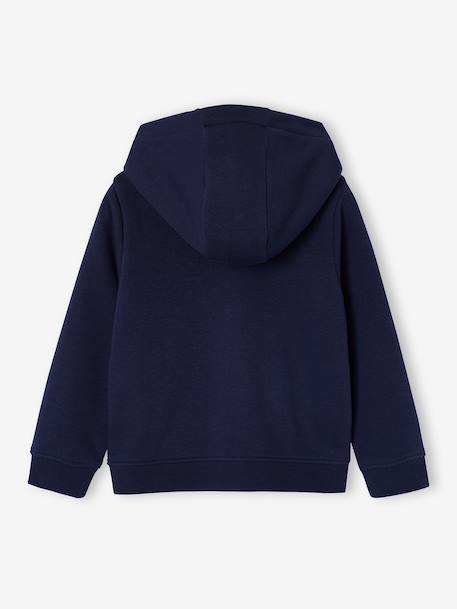 Sweat zippe fille à capuche marine 3 - vertbaudet enfant 
