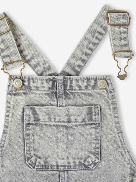 Salopette fille large en denim denim black+denim gris+stone 8 - vertbaudet enfant 
