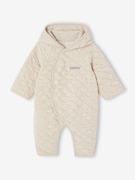 Combipilote bébé en jersey beige chiné 7 - vertbaudet enfant 