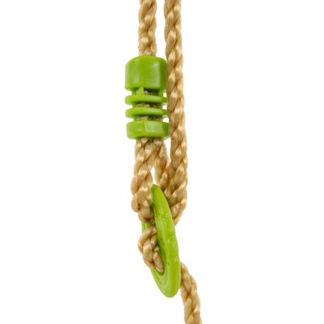 Balançoire trapèze pour portique  métal h190-250cm Marron - vert 3 - vertbaudet enfant 