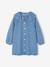 Robe fille en denim col volanté bleu moyen 1 - vertbaudet enfant 