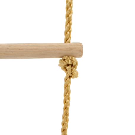 Échelle corde 5 barreaux pour portique  bois h190-250cm Marron 5 - vertbaudet enfant 