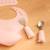 Set couverts cuillère et fourchette yum l.16,5cm rose Beige+Rose 6 - vertbaudet enfant 