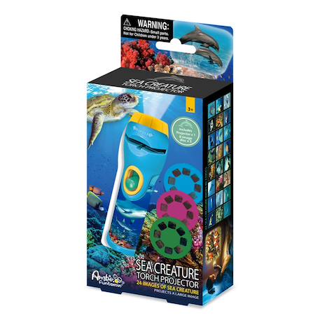 Lampe de poche et projecteur - animaux marins Multicolor 2 - vertbaudet enfant 
