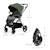 Poussette 2 en 1 Kinderkraft YOXI avec Roues Anti-Crevaison, Dossier Réglable, Nacelle Confortable et UPF50+ Beige+Gris+Noir+Vert 24 - vertbaudet enfant 