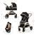 Poussette ESME PRO 3 en 1 avec Siège Auto MINK PRO i-Size, Travel System, Pliage Compact et Roues TPE Amorties Beige+Gris+Noir 18 - vertbaudet enfant 
