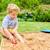 Bac à sable avec couverture de protection  bois fsc® Marron - bleu 4 - vertbaudet enfant 