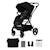 Poussette Kinderkraft YOXI réversible face ou dos route, pliage avec siège, roues increvables et accessoires inclus Beige+Gris+Noir+Vert 13 - vertbaudet enfant 
