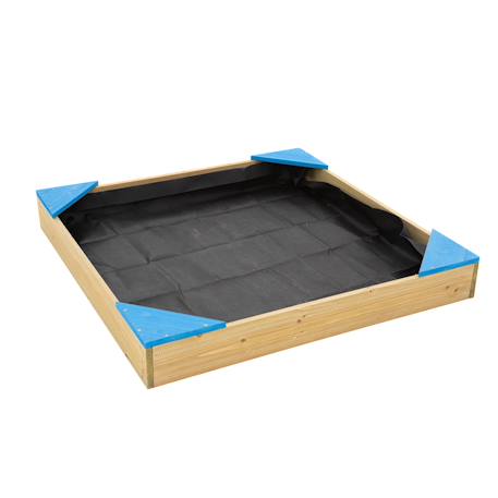 Bac à sable avec couverture de protection  bois fsc® Marron - bleu 6 - vertbaudet enfant 