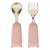 Set couverts cuillère et fourchette yum l.16,5cm rose Beige+Rose 7 - vertbaudet enfant 