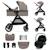 Poussette ESME PRO 3 en 1 avec Siège Auto MINK PRO i-Size, Travel System, Pliage Compact et Roues TPE Amorties Beige+Gris+Noir 1 - vertbaudet enfant 