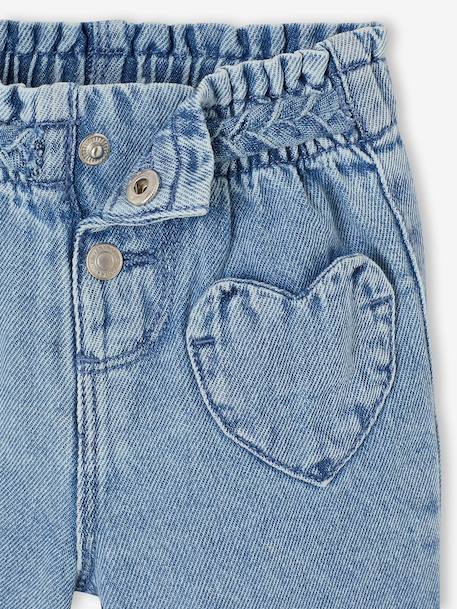 Jean bébé fille poches coeur double stone 3 - vertbaudet enfant 