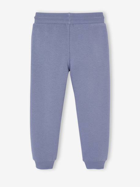 Pantalon jogging garçon en molleton bleu moyen+gris+gris moyen chiné+marine chiné+noir+noir chiné+ocre+rouge+vert sapin 2 - vertbaudet enfant 