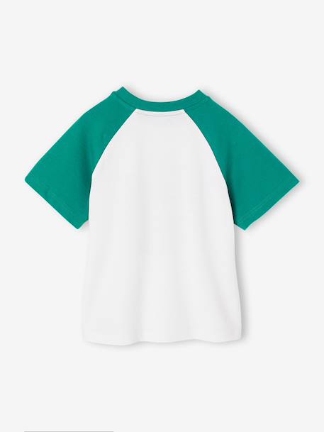 T-shirt garçon manches raglan vert 2 - vertbaudet enfant 