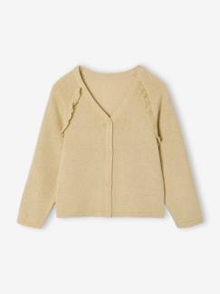 -Gilet fille à volants cérémonie