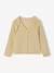 Gilet fille à volants cérémonie beige doré+écru+rose pâle+vert 1 - vertbaudet enfant 